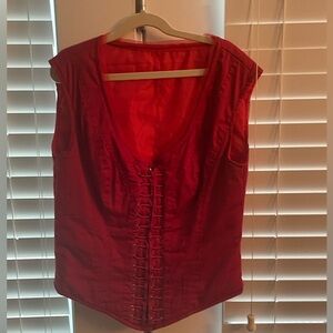 Red Fitted Corset